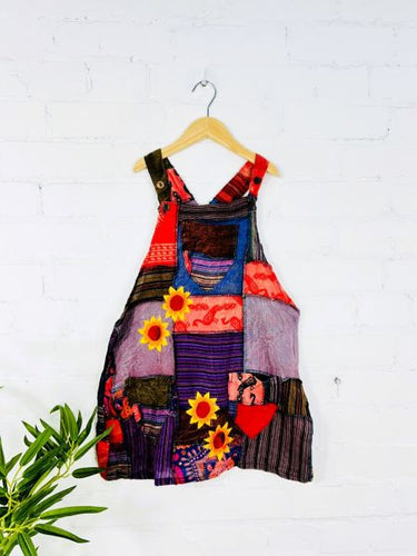 Kids Pink Dungarees Dress