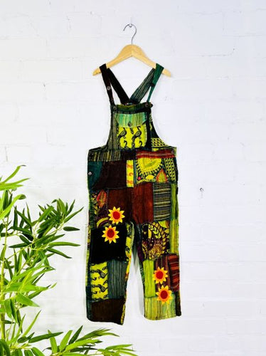 Kids Green Dungarees