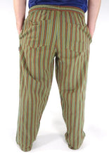 Green STRIPE CARGO POCKET Trousers