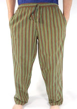 Green STRIPE CARGO POCKET Trousers