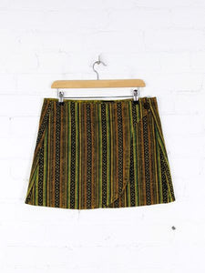 Ikat Wrap Short Skirt