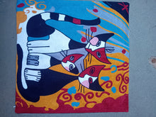 Cats 3 ‘Crewel’ Embroidered Cushion Covers