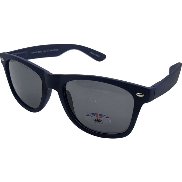 Navy Rubber Framed Wayfarers