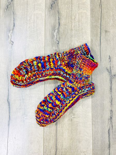 Lined Short Socks - Rainbow