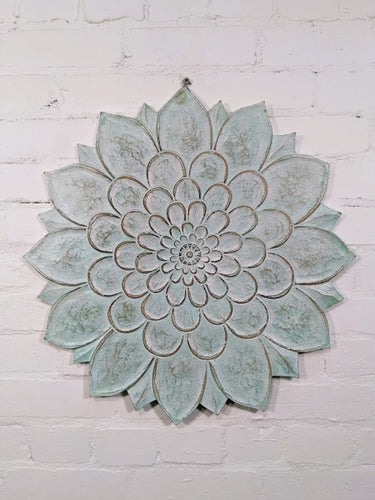 60cm Aqua Lotus Plaque