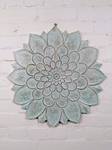 60cm Aqua Lotus Plaque