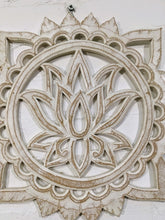 White Lotus Wooden Wall Plaque