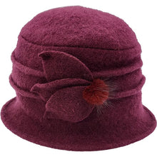 Women's Wool Vintage Cloche Hat