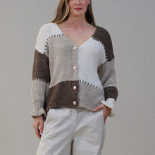 Boxy Colour Block Cardi