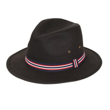Fedora Hat With Ribbon Stripe Band