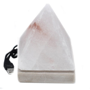 Mood Colour Changing Pyramid USB White Salt Lamp