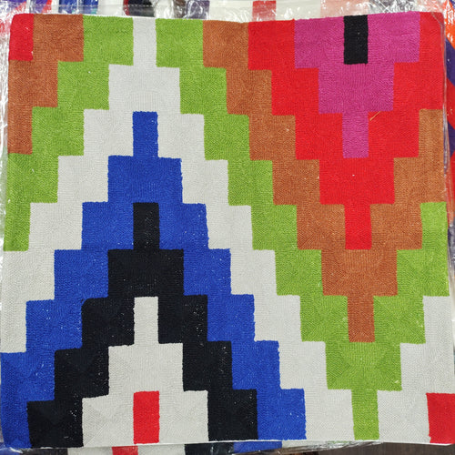 Aztec ‘Crewel’ Embroidered Cushion Covers