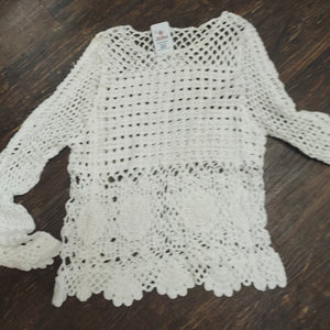 Jazz Long Sleeve Crochet Jumper