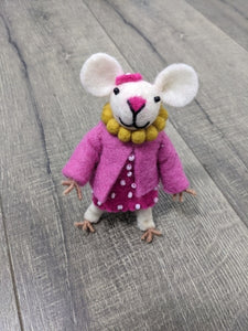 Felt Mouse 13 x 9 x 8cm