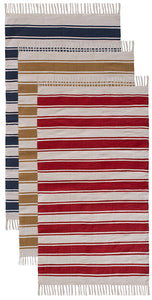 Rug, Cotton Stripe, Various Colours 120 x 180 cm