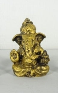Small Gold Resin Ganesha 7x4x3 cm