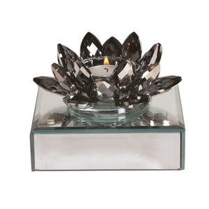 Crystal Lotus Tealight Holder 11.5cm