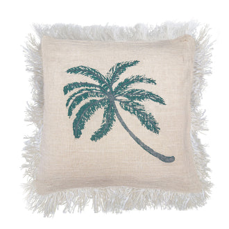 Palm Tree Fringe Cushion Cover 45cm