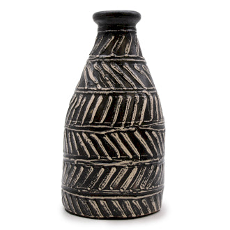 Greek Taper Vase CHOCOLATE
