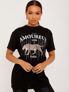 Tee Shirt Leopard Print