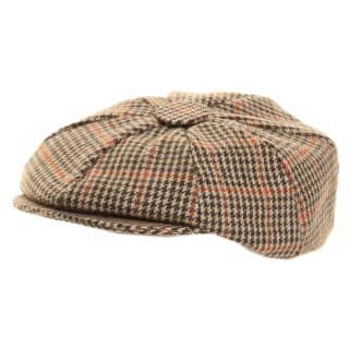 Chorley Adults Unisex 8-Panel Tweed Cap