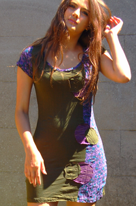 T Shirt Dress/Tunic with Applique Detailing, Various Colours