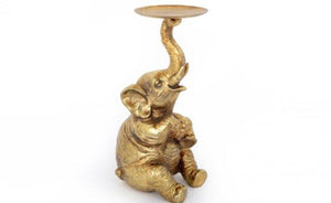 Sitting Elephant Candle Holder