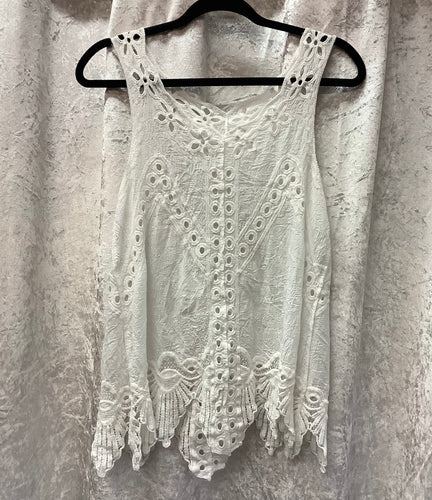 INEZ Embroidered Vest Top