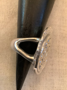 Spiral Disc Chunky 925 Thai Silver Ring