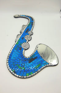 Mosaic Mirror, Saxaphone Design, Various Colours