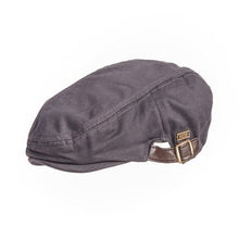 Cotton Flat Cap with Buckle Adjuster