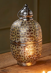 Black and Silver Cutwork Lantern