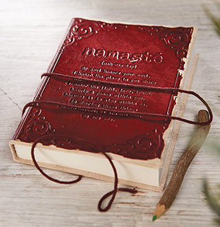 Namaste  Leather Bound Notebook