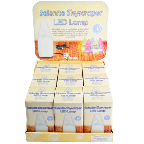 Selenite LED lamp