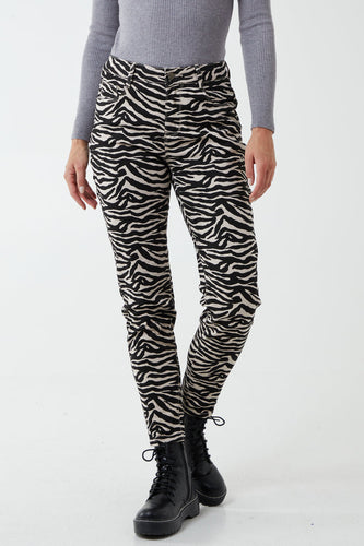 Zebra Pattern Jeans