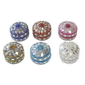 Oval M Glitter Trinket Boxes