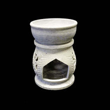 Floral Soapstone Oil Burner