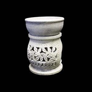 Floral Soapstone Oil Burner