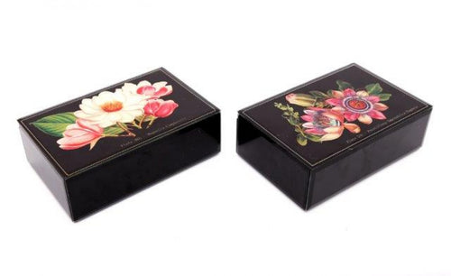Botanical  Glass Jewellery Box