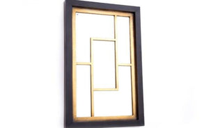 Gold Black Wall Mirror