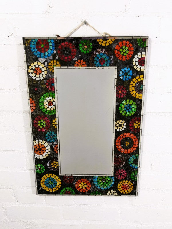 Multi Rectangle Mosaic Mirror 60x40cm