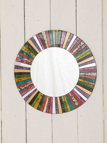 Rainbow 2 Multi Coloured Mosaic Mirror 60cm