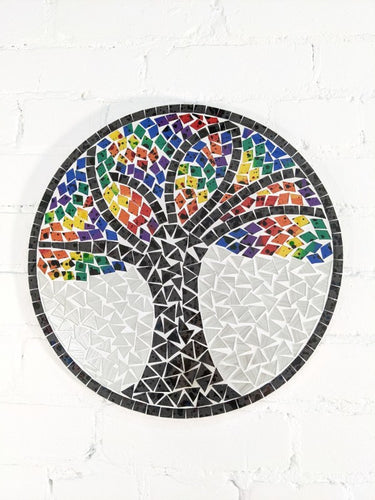Rainbow Tree of Life Wall Hanger 40 x 1cm