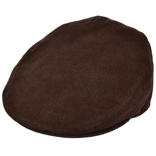 Corduroy Flat Cap - Brown