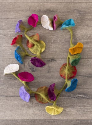 Felt Flower Garland