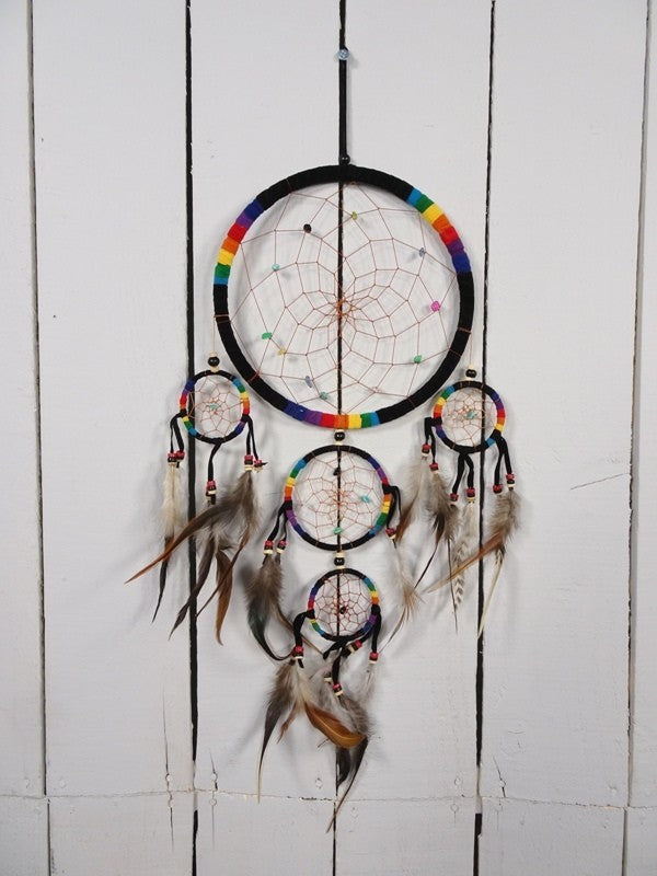 Rainbow Suede Dreamcatcher