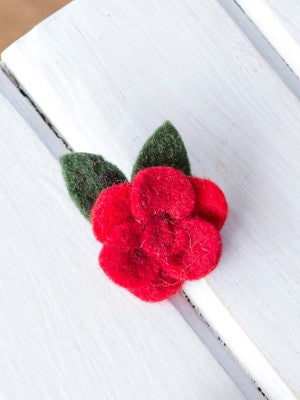 Felt Flower Brooch