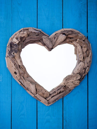 Heart Driftwood Mirror
