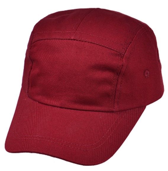 Burgundy 5 Panel Cap