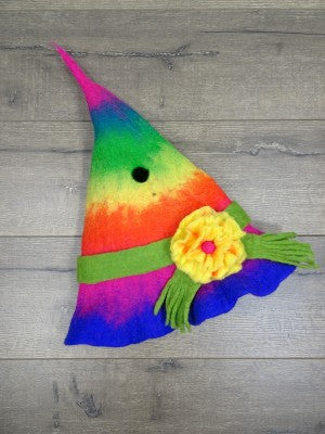 Rainbow Witch Felt Party Hats